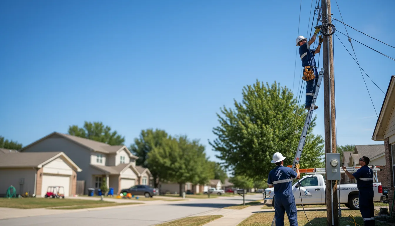Residential electrician providing installation services in Pulaski, WI